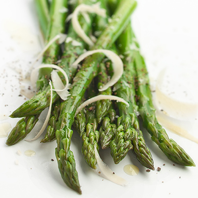 Asperges rôties avec gremolata au parmesan