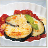 Eggplant Parmigiana, Tomato Pepper Sauce