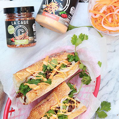 Banh Mi au porc effiloché