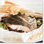 Ginger-scented barramundi en papillote