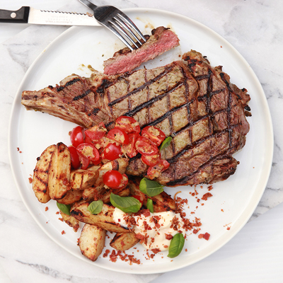 Angus steak with herbs