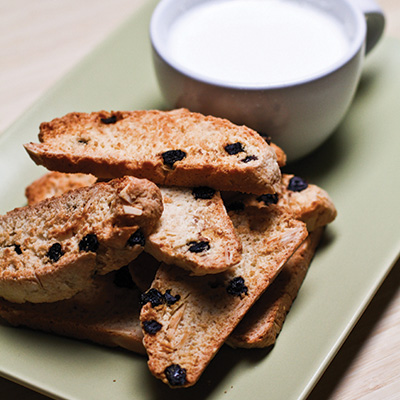 Biscottis aux bleuets séchés et aux amandes