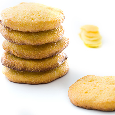 Biscuits sablés à la polenta et zestes d'orange et de citron