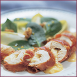 Blancs de poulet en robe de prosciutto et fromage suisse