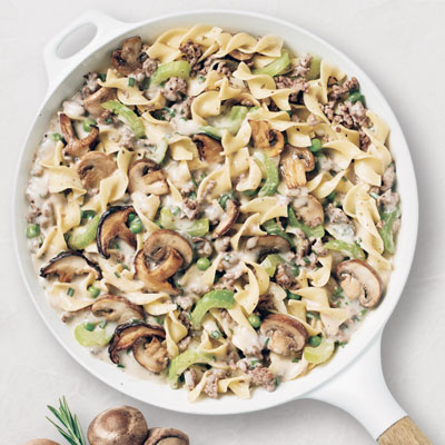 One-Dish Beef Stroganoff