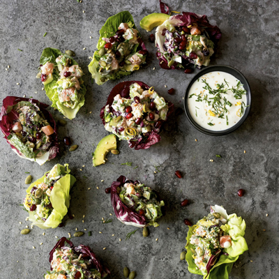 Bouchées de salade de saumon