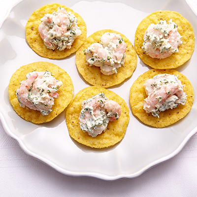 Bouchées aux crevettes et au mascarpone