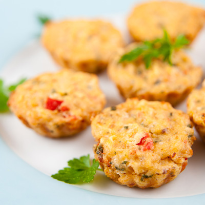 Bouchées à la tomate et au salami