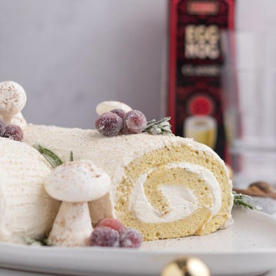 Bûche de Noël au lait de poule