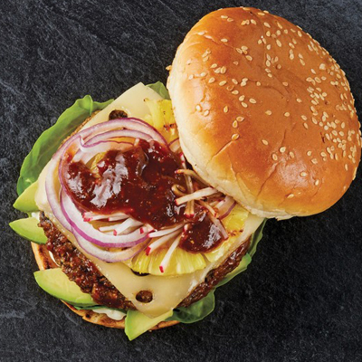 Burger hawaïen sans viande