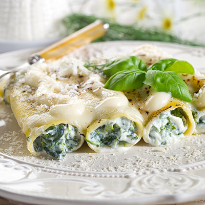 Cannelloni farcis au Ricotta et à la saucisse italienne