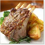 Rack of Lamb with Cheddar Hazelnut Crust