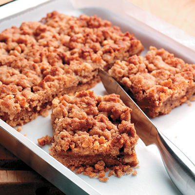 Dried fruit and ginger squares