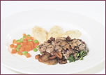 Cervelle de veau à la vinaigrette de noix