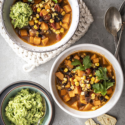 Chili de patate douce à l'érable