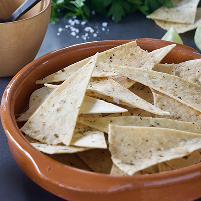 Oven-baked Tortilla Chips (gluten-free)