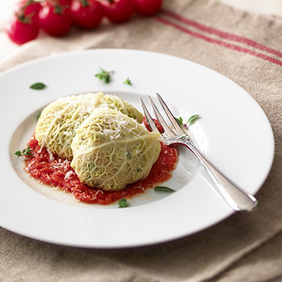 Chicken-stuffed Cabbage Rolls