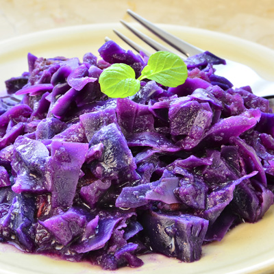 Wine-braised Red Cabbage