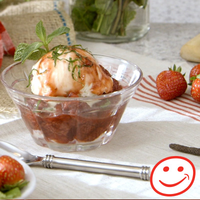 Balsamic Stewed Strawberries with Long Pepper