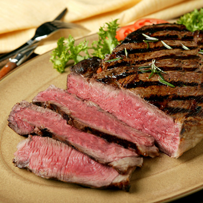 Contre-filet de bœuf, grillade à l'anchois