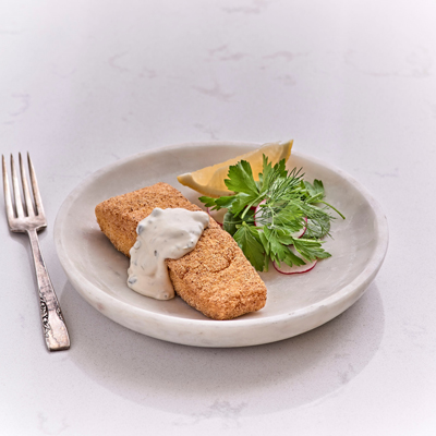 Cornmeal Salmon with Quick Tartare