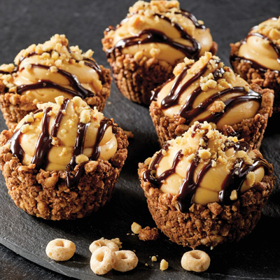 Honey Nut Peanut Butter Mousse Cups