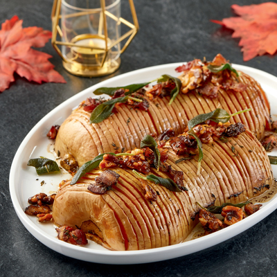 Courge à la Hasselback au Coke® Zéro Sucre