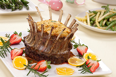 Rack of Lamb with Rice