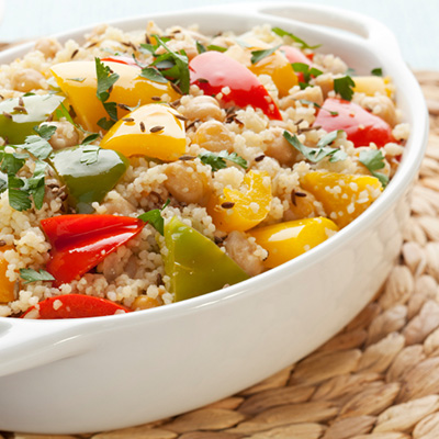 Couscous de légumes et pois chiches