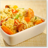 Couscous et saucisses merguez