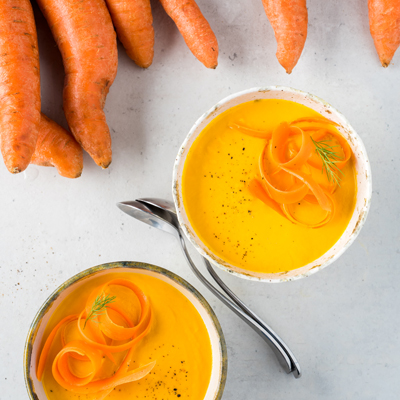 Crème de carottes décadente