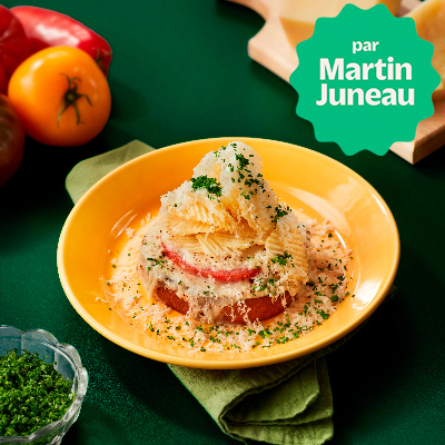 Croque-monsieur aux tomates, gratinés au Louis d’Or