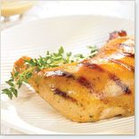 Grilled Rabbit with Cider and Mustard Sauce