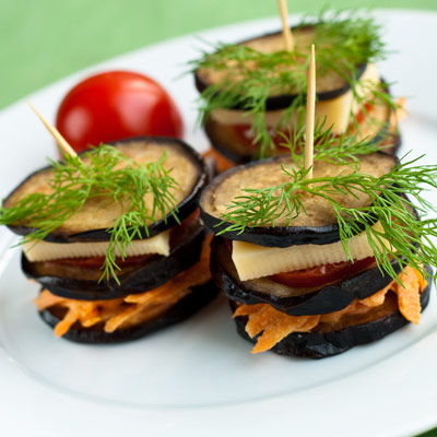 Étagé de légumes et de tofu