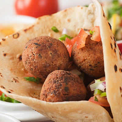 Falafels en pita