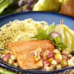 Salmon Fillets with Pears