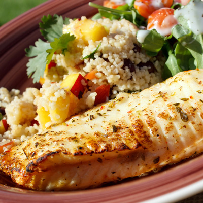 Filets de tilapia grillés et épicés