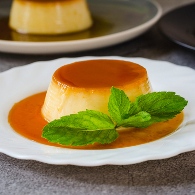 Flan à l'orange caramélisé