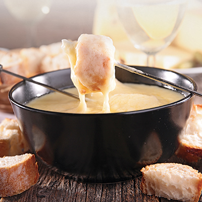 Fondue aux trois fromages d’ici