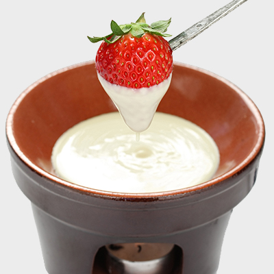 Nutty White Chocolate Fondue