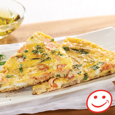 Frittata au saumon fumé