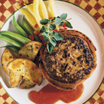 Galettes de veau haché, sauce tomates aux fines herbes