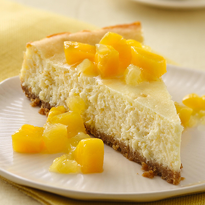 Gâteau au fromage à la mangue allégé