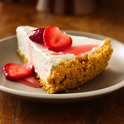 Gâteau au fromage au yogourt grec aux fraises