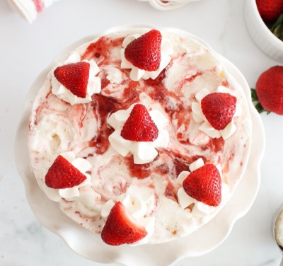 Strawberry Shortcake Ice Cream Cake