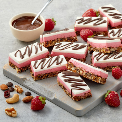 Strawberry Layered Yogurt Bars