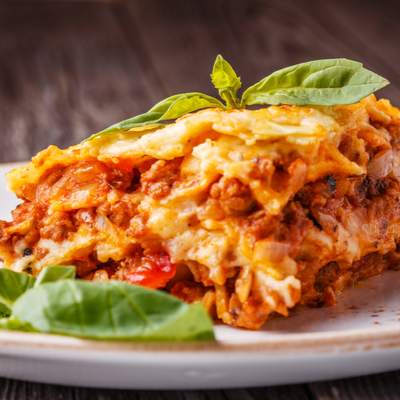 Lasagne au boeuf et légumes gratinés