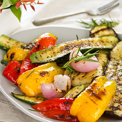 Légumes grillés au barbecue