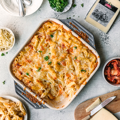 Macaroni au fromage et Kimchi