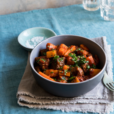 Mijoté de bœuf au vin rouge